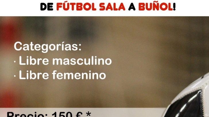 Siguen abiertas las inscripciones para el Campeonato de invierno de Fútbol-Sala en Buñol
