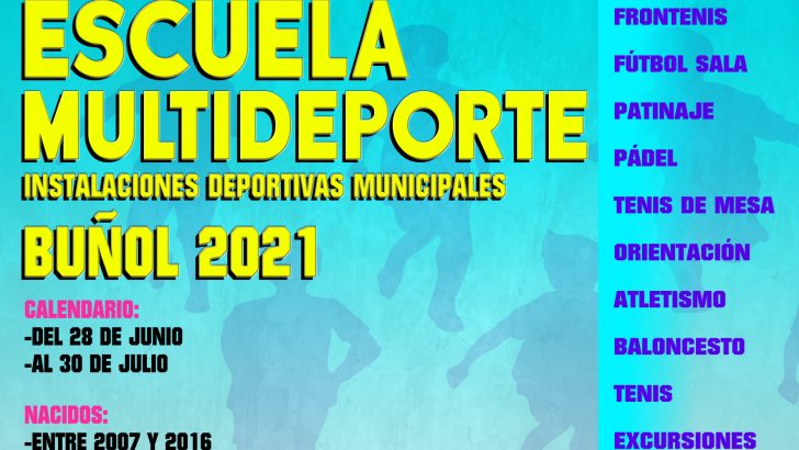 Comienza este lunes la Escuela Multideporte en Buñol