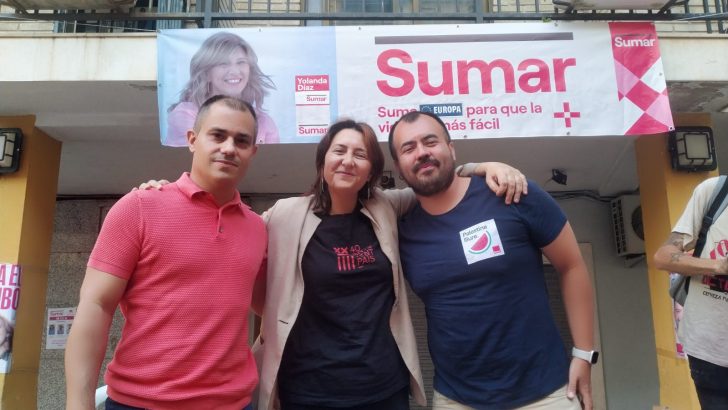 SUMAR realiza un mitin para las europeas en la Plaza Layana de Buñol
