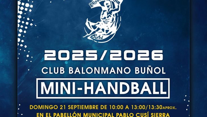 El Balonmano Buñol organiza un nuevo Torneo de Mini-Handball este domingo